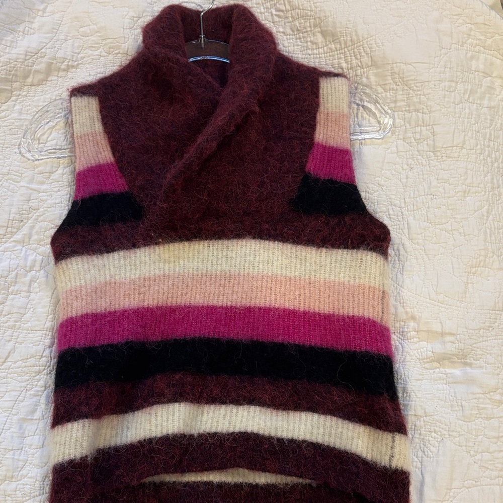 Ganni Striped Sweater Vest